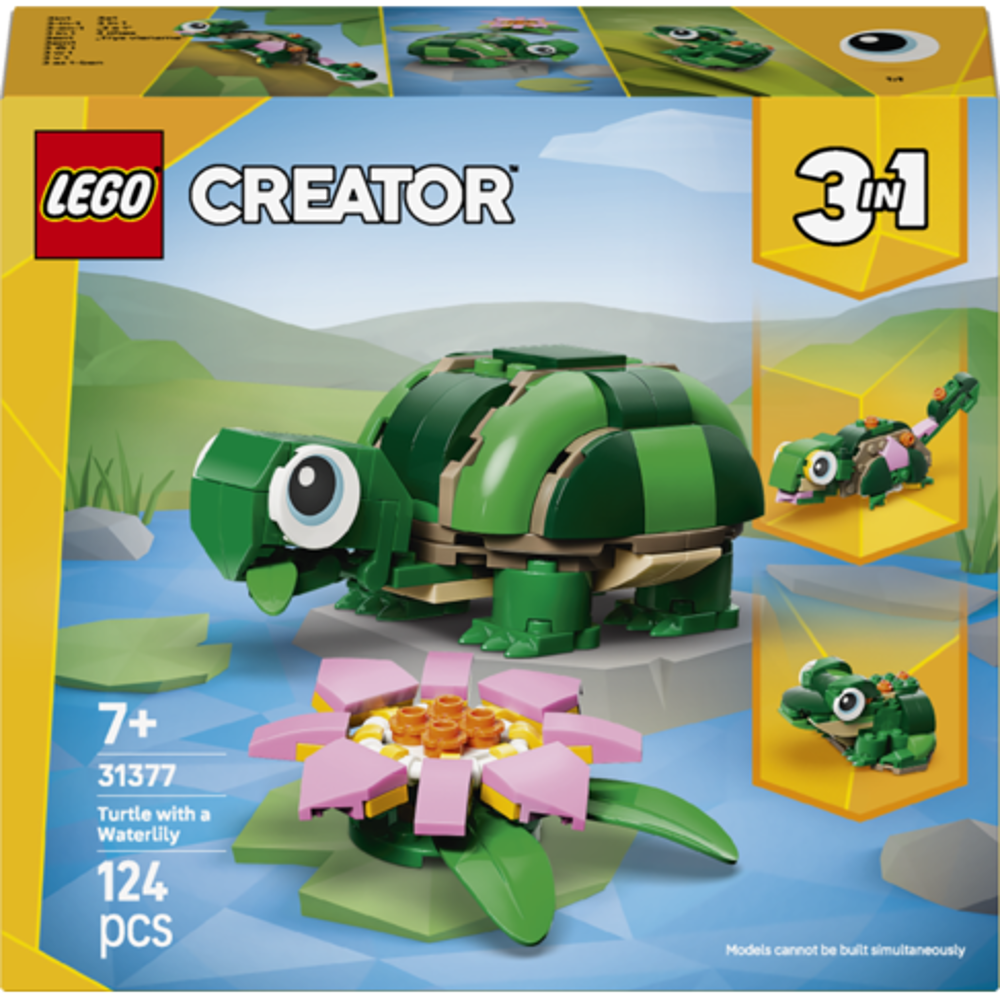 Lego Turtle with Water Lily